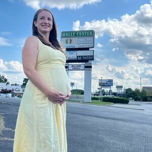 Old Navy butter Yellow Midi Dress